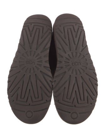 UGG Suede Fur Trim Boots