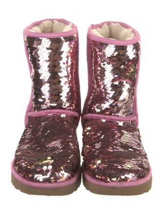 UGG Sequins Sequin Embellishments Combat Boots