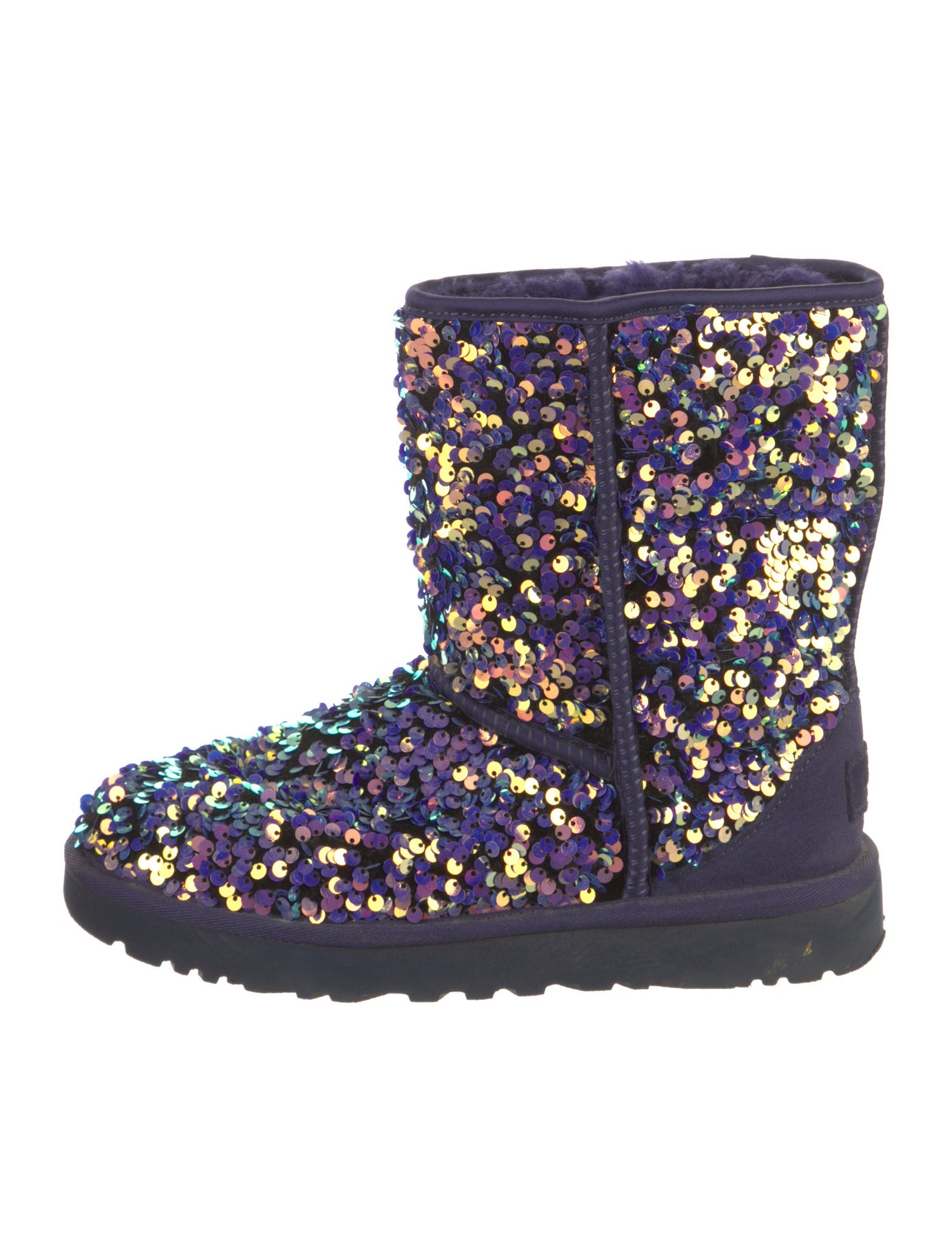 UGG Sequins Sequin Embellishments Combat Boots