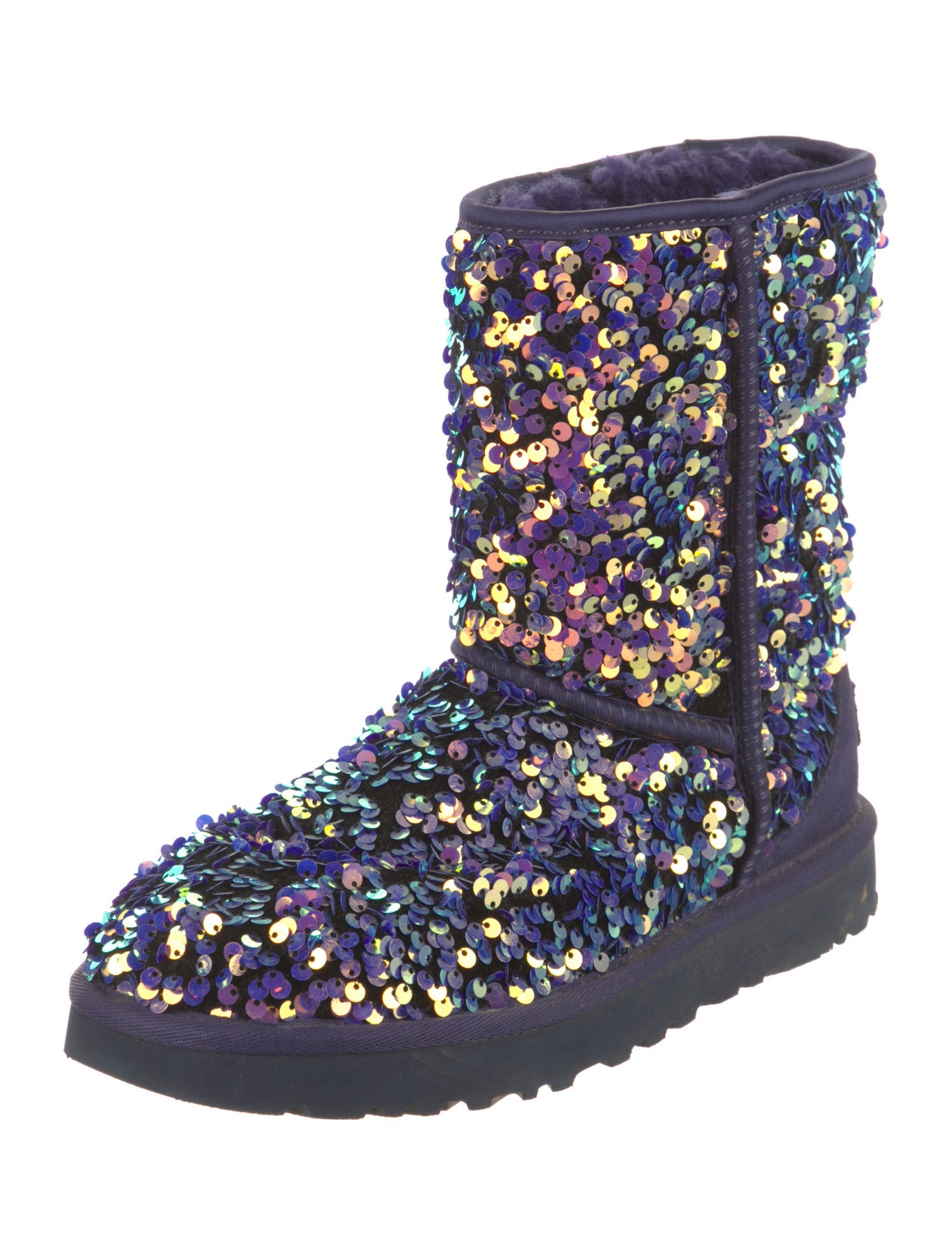 UGG Sequins Sequin Embellishments Combat Boots