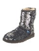 UGG Sequins Combat Boots