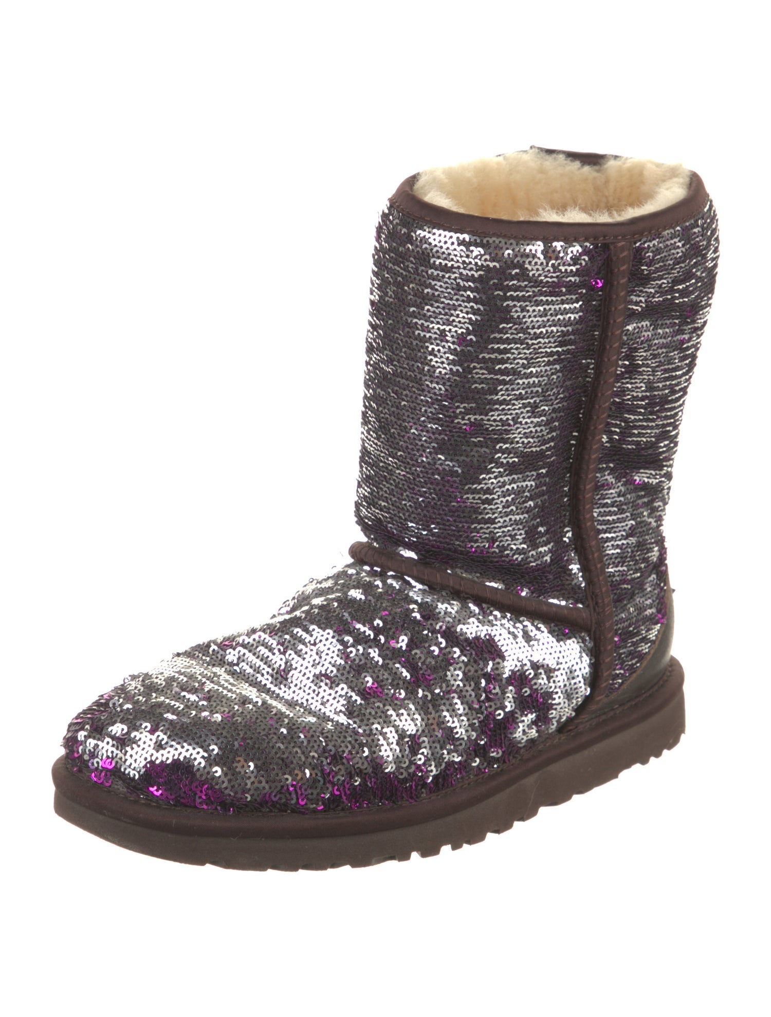 UGG Sequins Colorblock Pattern Boots