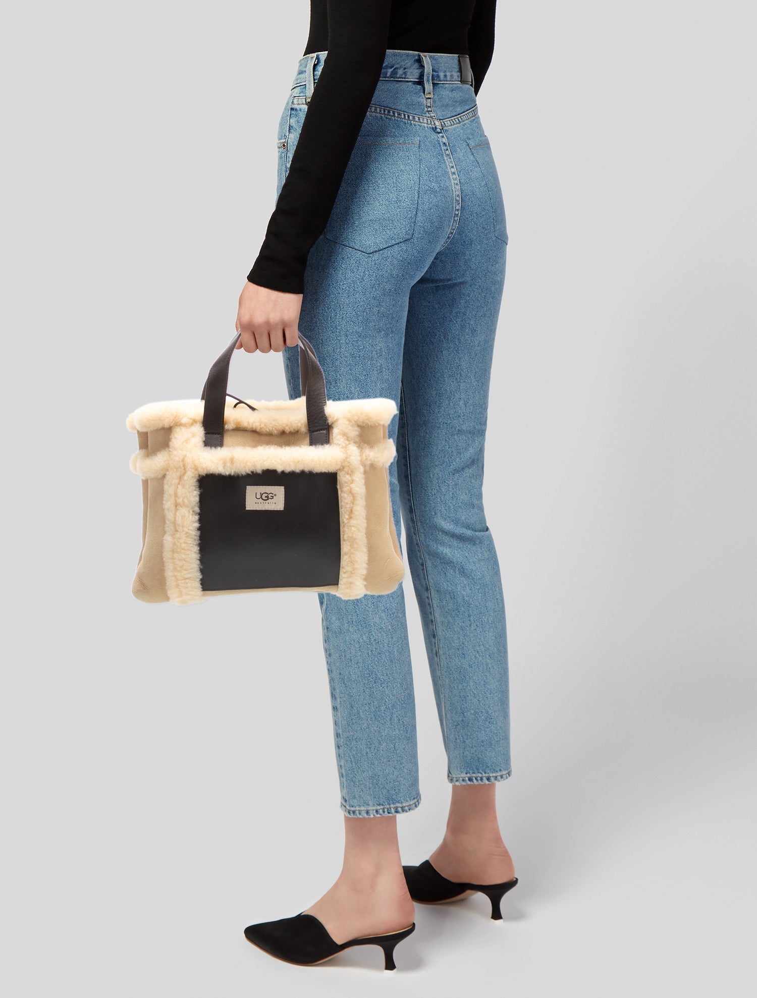 UGG Shearling Top Handle Bag