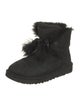UGG Suede Bow Accents Lace-Up Boots