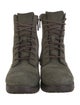 UGG Suede Colorblock Pattern Combat Boots