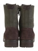 UGG Suede Colorblock Pattern Combat Boots