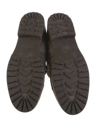 UGG Suede Colorblock Pattern Combat Boots