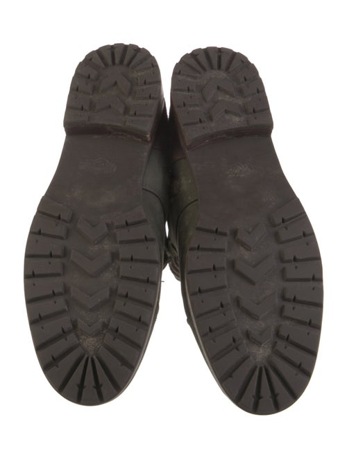 UGG Suede Colorblock Pattern Combat Boots