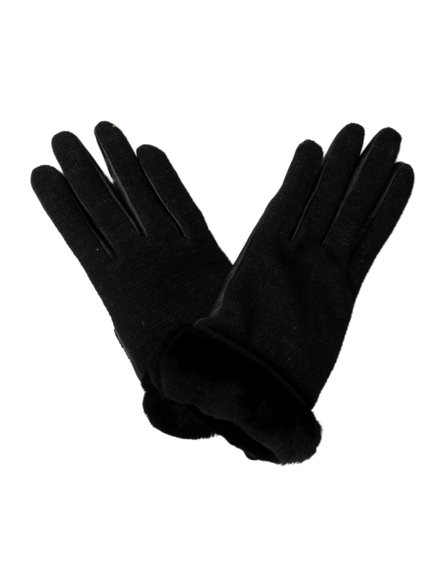 UGG Winter Gloves With Faux Fur Trim. w/Tags