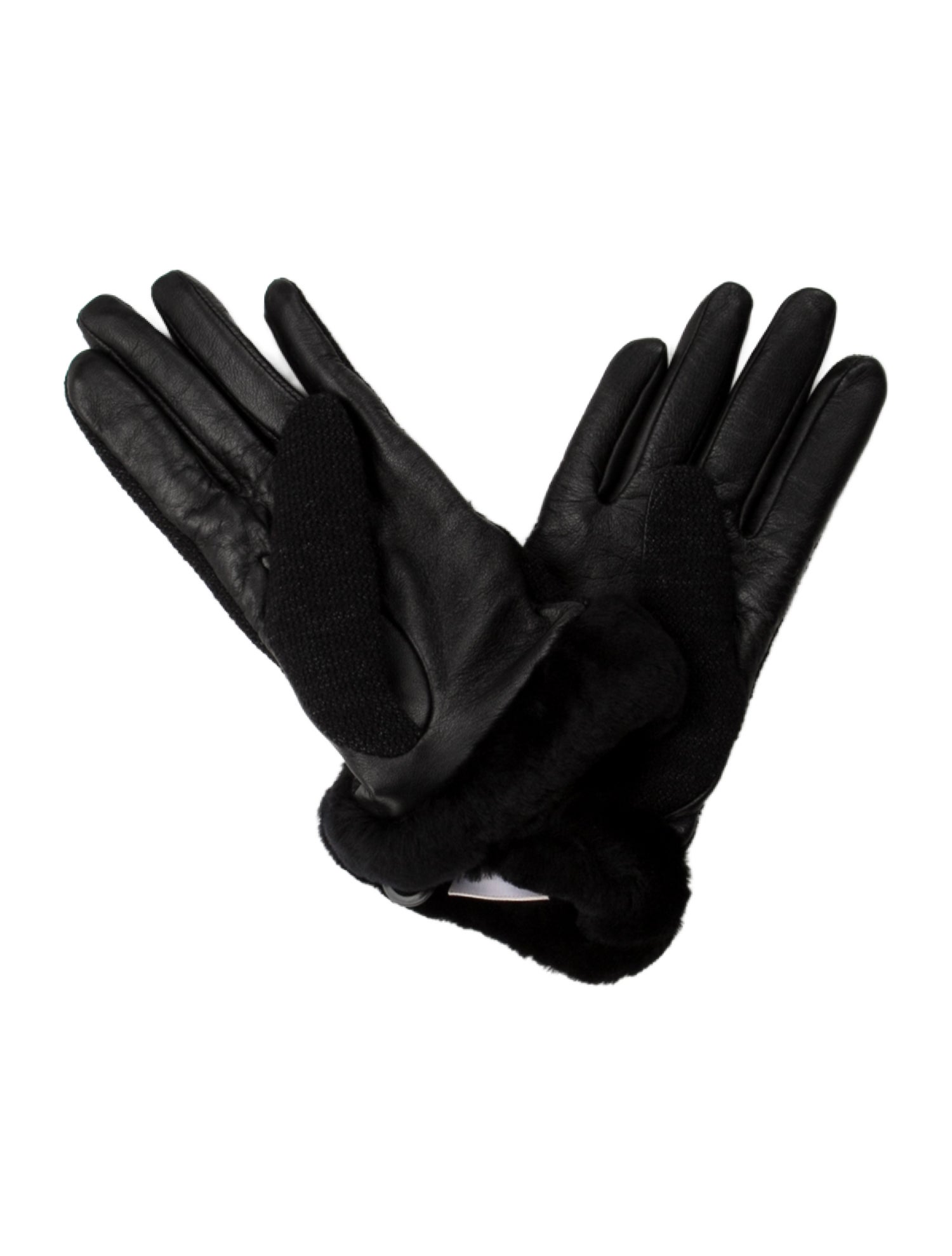 UGG Winter Gloves With Faux Fur Trim. w/Tags