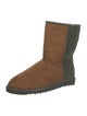 UGG Suede Fur Trim Boots