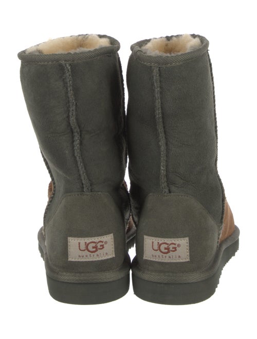 UGG Suede Fur Trim Boots