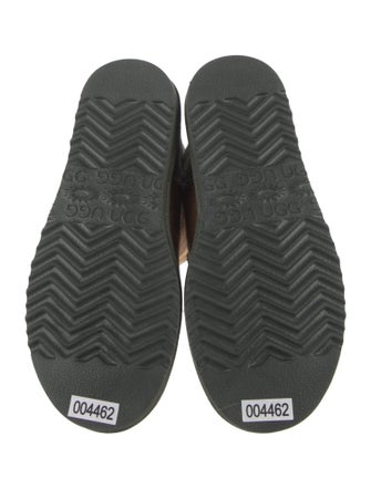 UGG Suede Fur Trim Boots