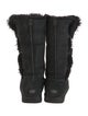 UGG Suede Fur Trim Boots