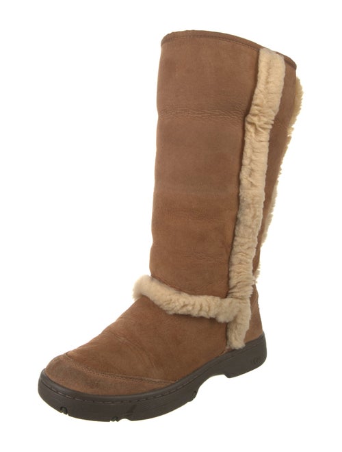 UGG Suede Colorblock Pattern Boots