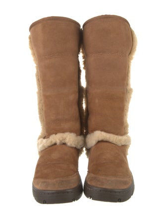 UGG Suede Colorblock Pattern Boots