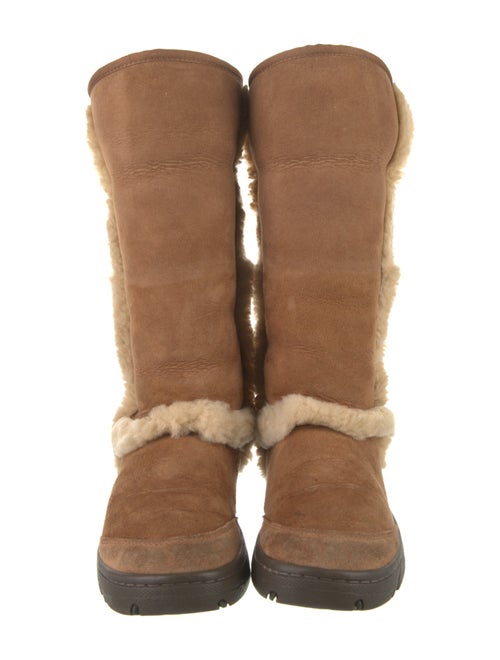 UGG Suede Colorblock Pattern Boots