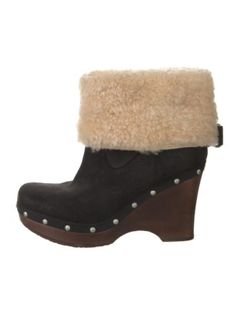 UGG Suede Studded Accents Rain Boots