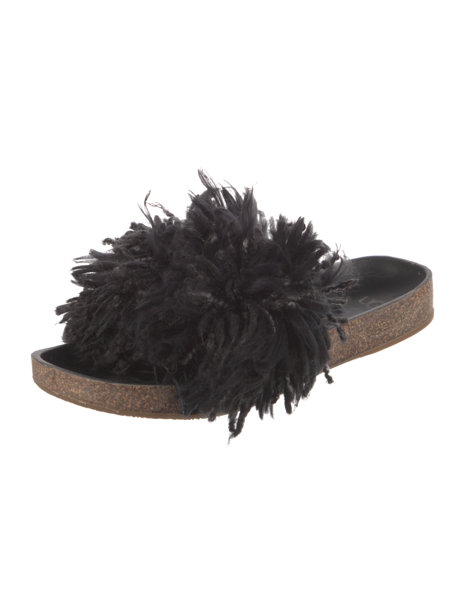 UGG Suede Fringe Trim Accent Slides