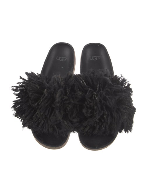UGG Suede Fringe Trim Accent Slides