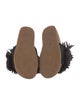 UGG Suede Fringe Trim Accent Slides