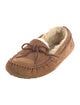 UGG Suede Whipstitch Trim Moccasins