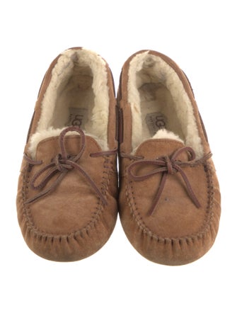 UGG Suede Whipstitch Trim Moccasins