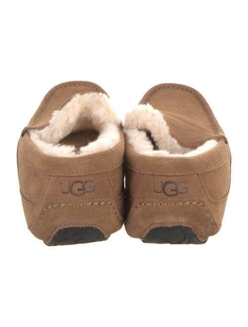 UGG Suede Faux Fur Trim Moccasins