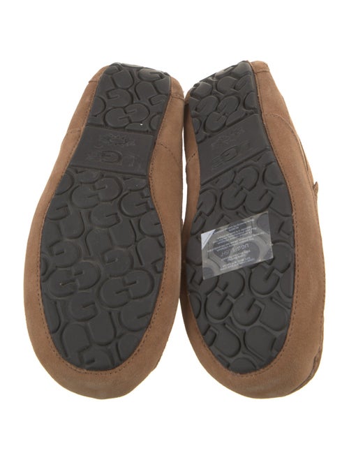UGG Suede Faux Fur Trim Moccasins