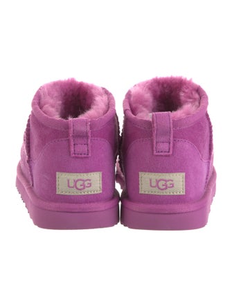 UGG Suede Fur Trim Boots