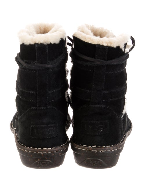 UGG Suede Fur Trim Chelsea Boots