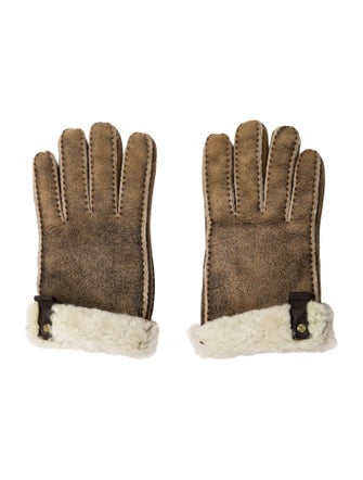 UGG Fur Suede Gloves