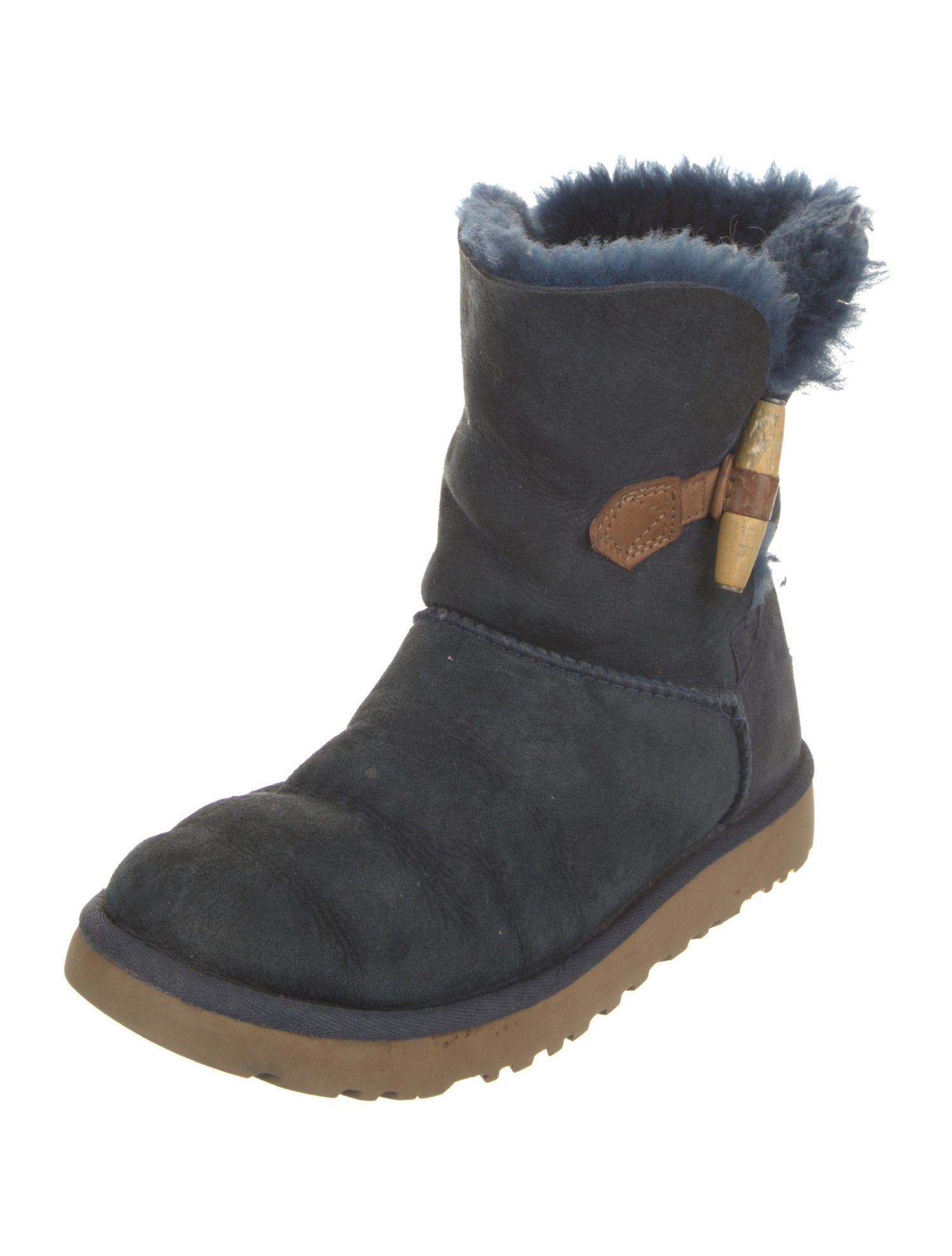 UGG Suede Colorblock Pattern Boots
