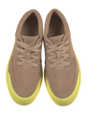 UGG Suede Colorblock Pattern Chunky Sneakers