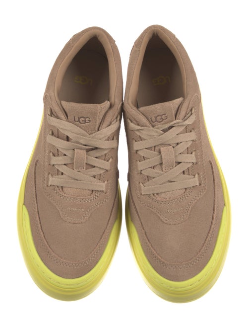 UGG Suede Colorblock Pattern Chunky Sneakers