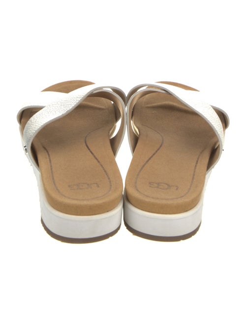 UGG Leather Animal Print Slides