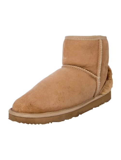 UGG Suede Fur Trim Boots