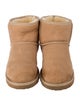 UGG Suede Fur Trim Boots