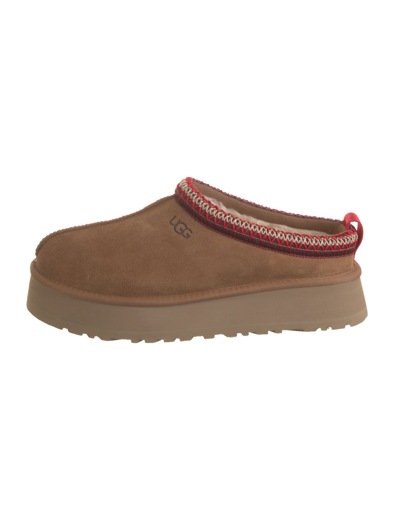 UGG Suede Embroidered Accent Mules