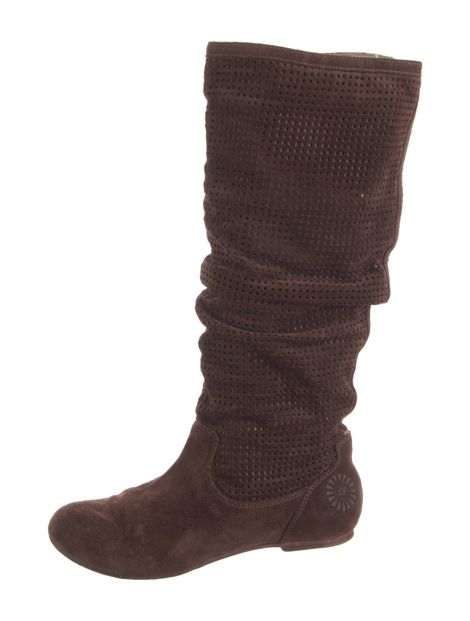 UGG Suede Lasercut Accents Slouch Boots