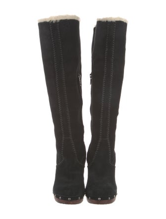 UGG Suede Studded Accents Lace-Up Boots