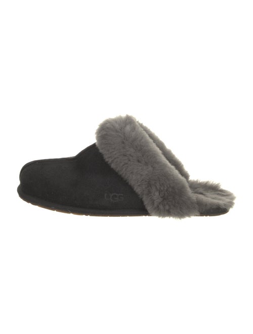 UGG Suede Fur Trim Mules