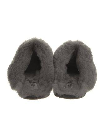 UGG Suede Fur Trim Mules