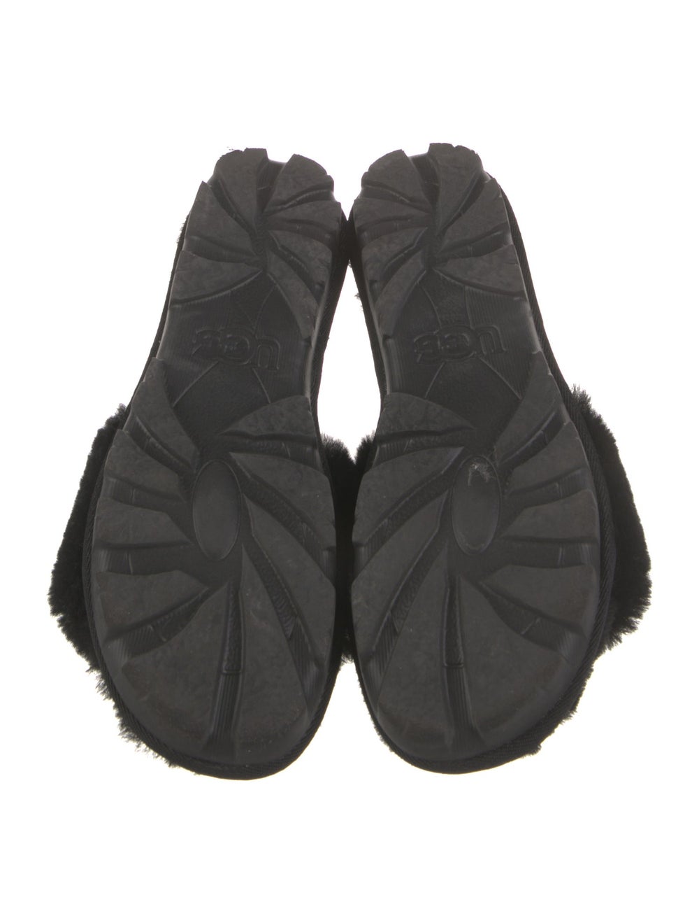 UGG Fur Slides Black Platform - image 5