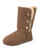 UGG Suede Fur Trim Boots
