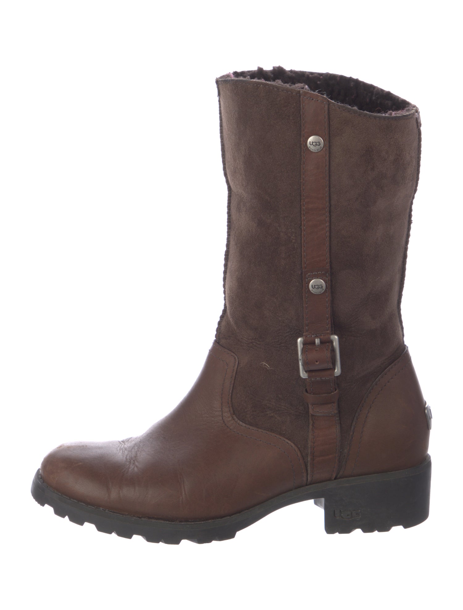 UGG Leather Moto Boots