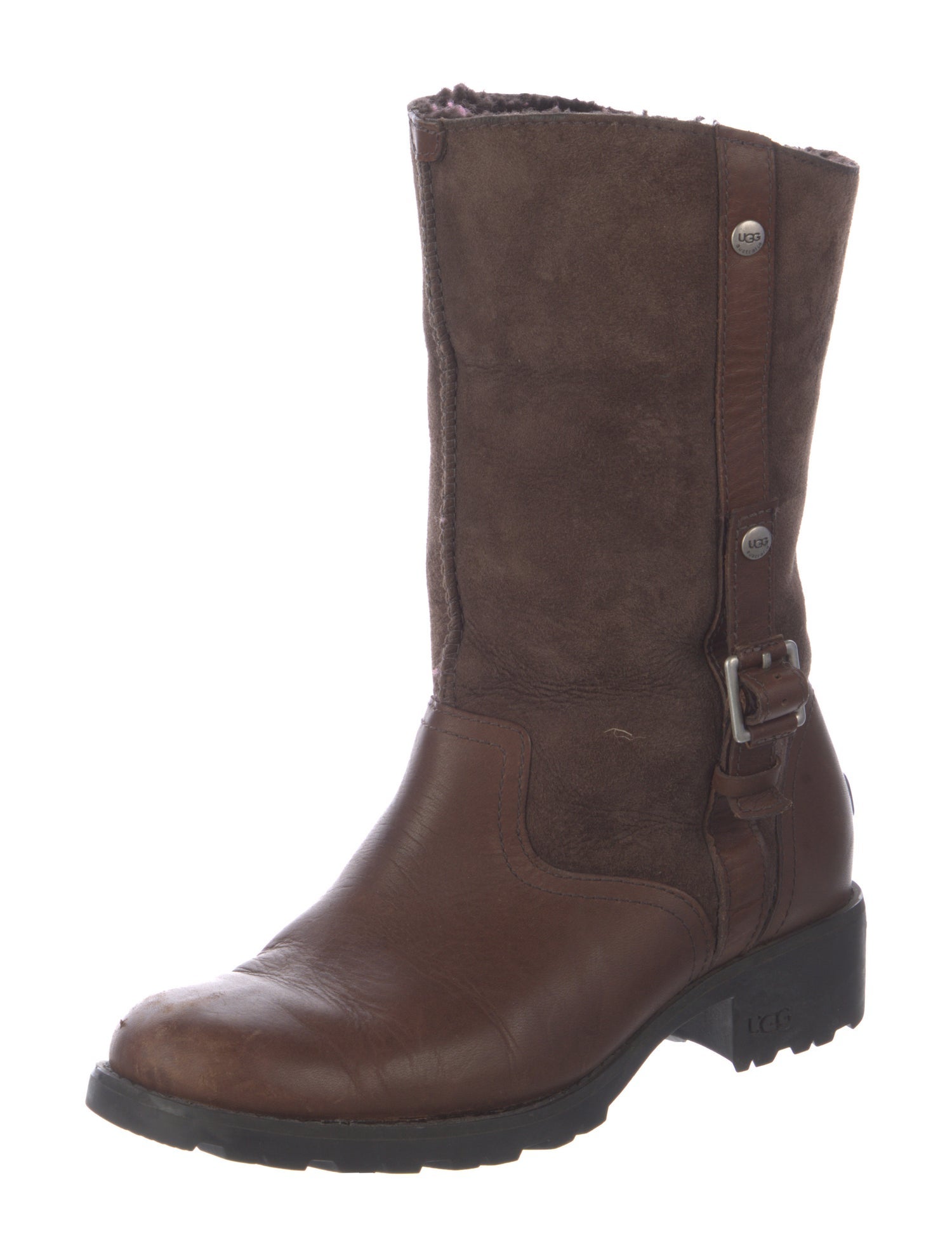 UGG Leather Moto Boots