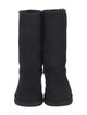 UGG Suede Fur Trim Boots