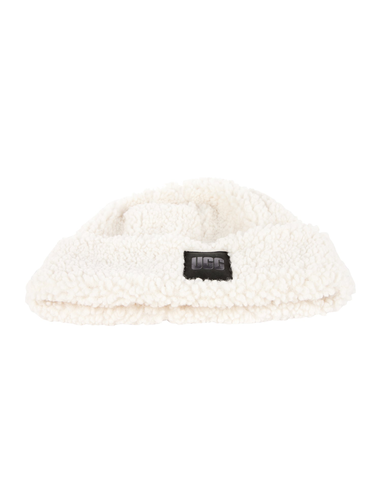 UGG Faux Fur Beanie With Logo At Front