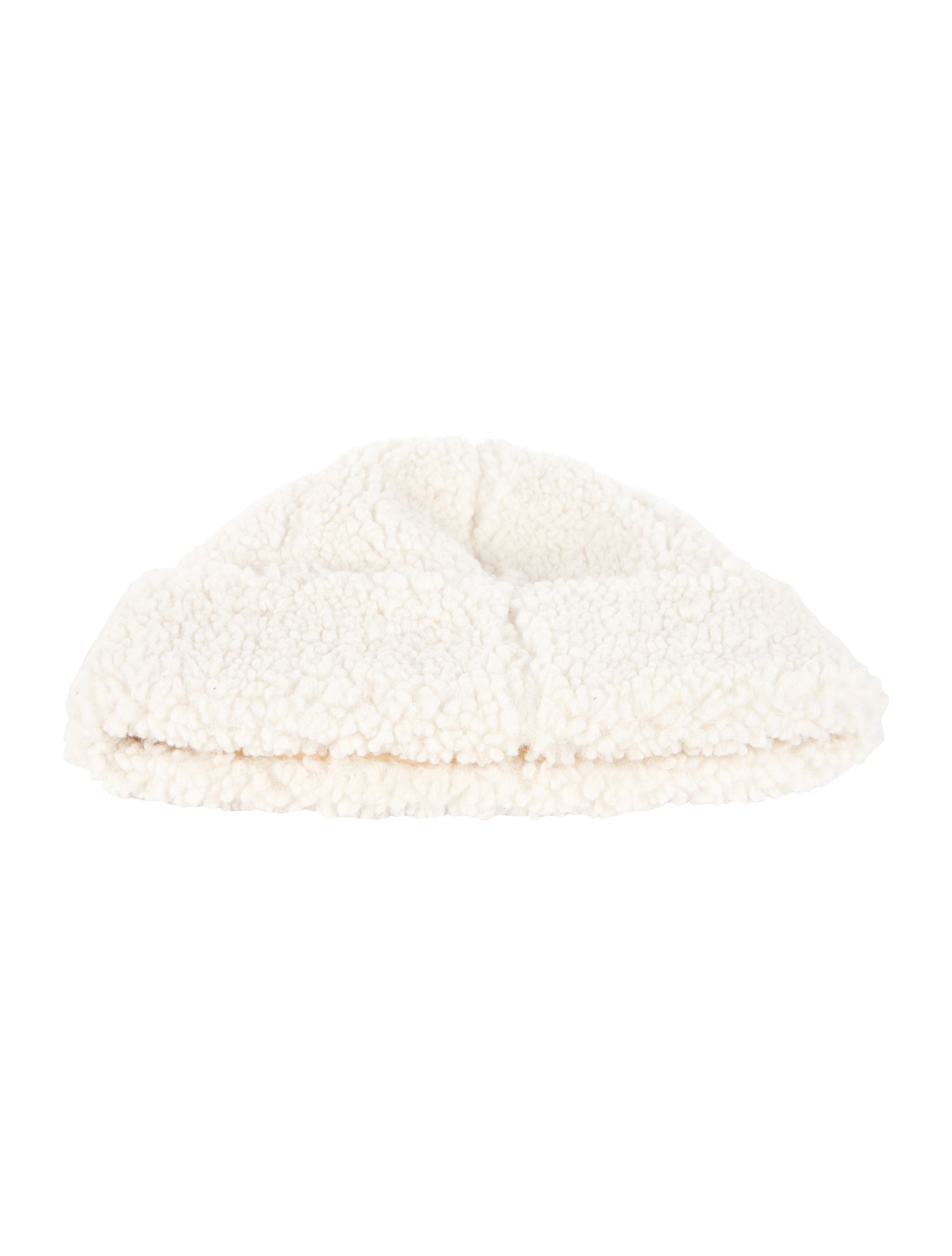 UGG Faux Fur Beanie With Logo At Front